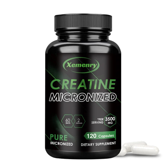 Creatine Monohydrate Capsules - Muscle Builder & Recovery (120)