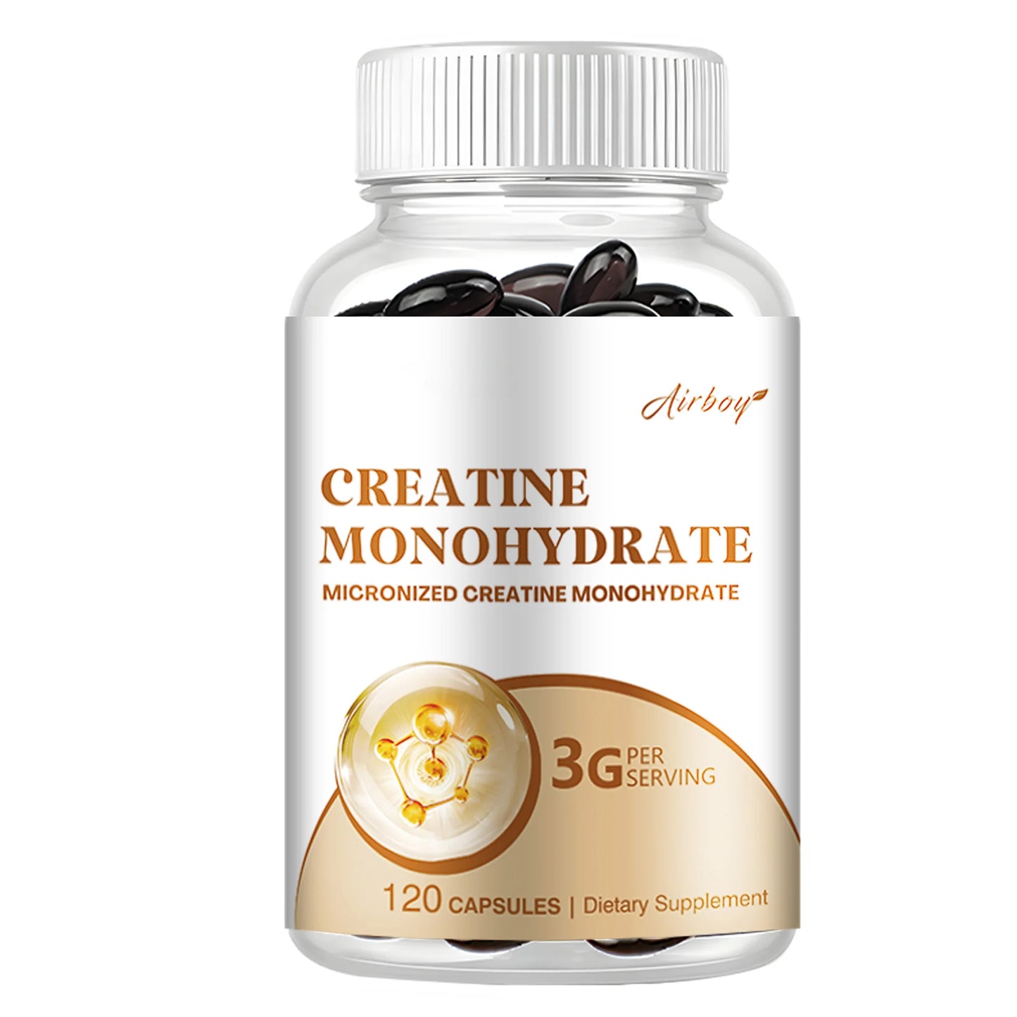 Creatine Monohydrate 120 Capsules - Muscle Growth & Strength