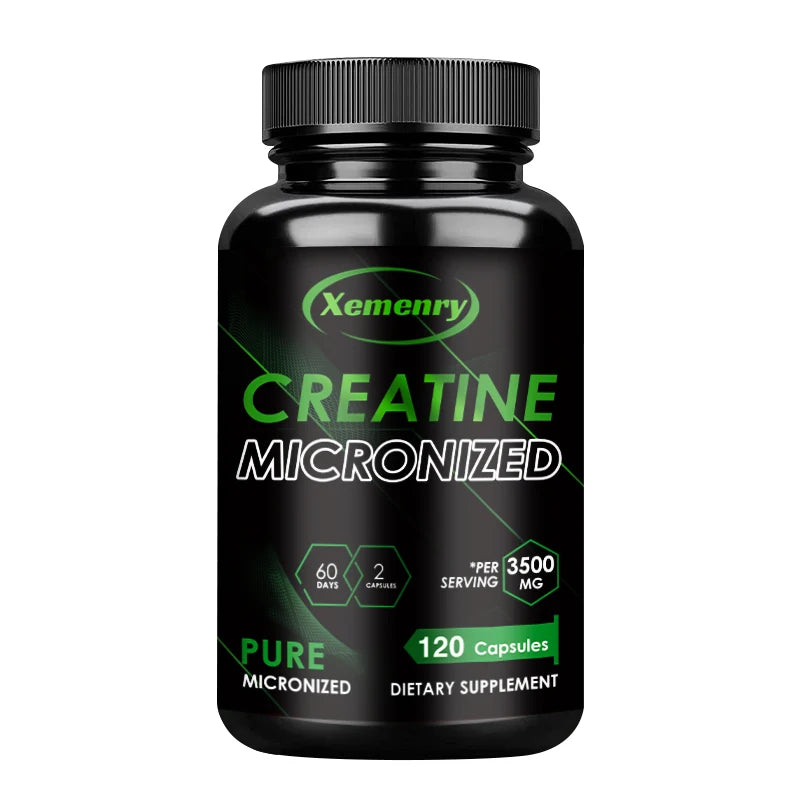 Creatine Monohydrate Capsules - Muscle Builder & Recovery (120)