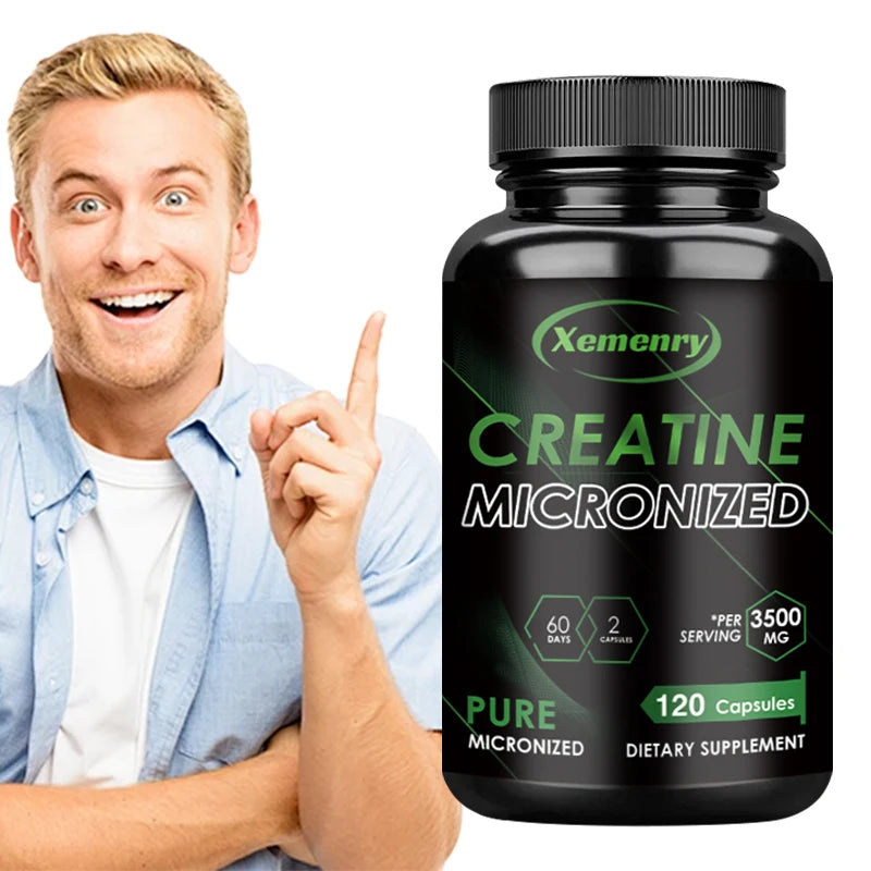 Creatine Monohydrate Capsules - Muscle Builder & Recovery (120)