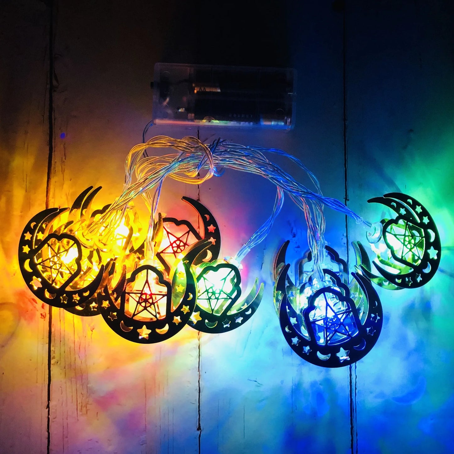 Ramadan Decoration Plastic Lantern Led String Lights