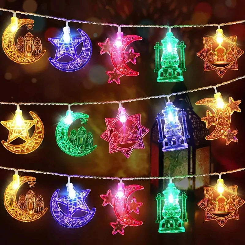 1.5M 10LED EID Mubarak LED String Lights , Ramadan Lights