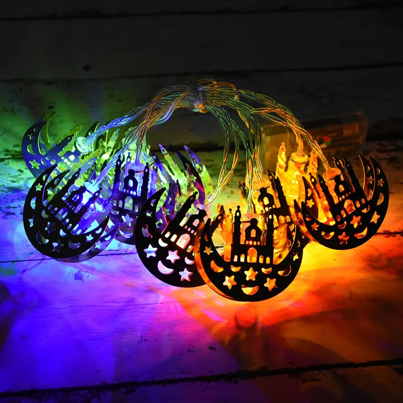 Ramadan Decoration Plastic Lantern Led String Lights