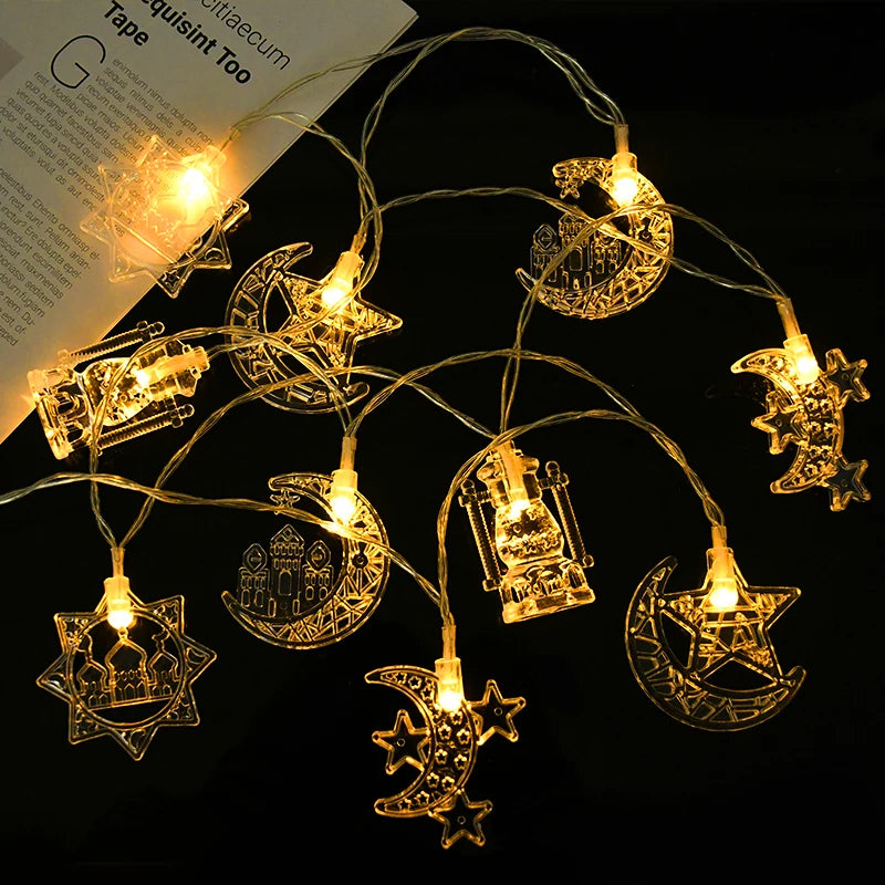 1.5M 10LED EID Mubarak LED String Lights , Ramadan Lights