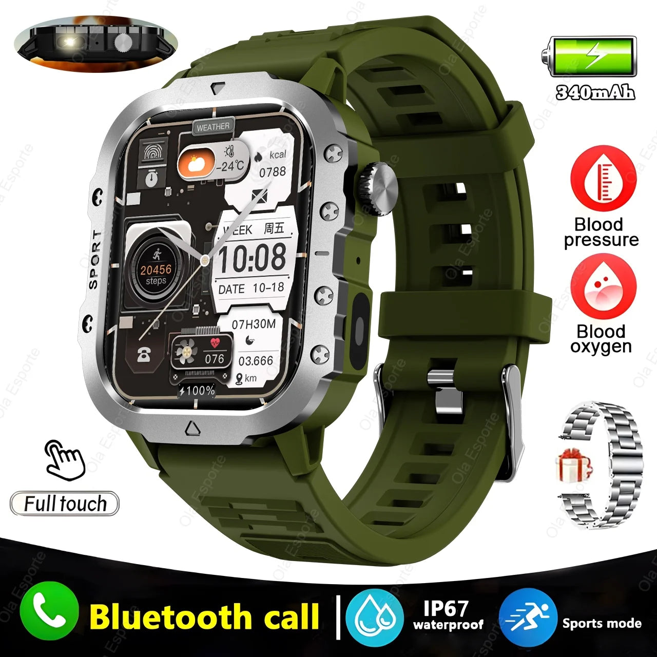 2024 New Outdoor Smart Watch Men For Android / IOS