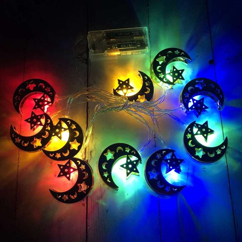 Ramadan Decoration Plastic Lantern Led String Lights