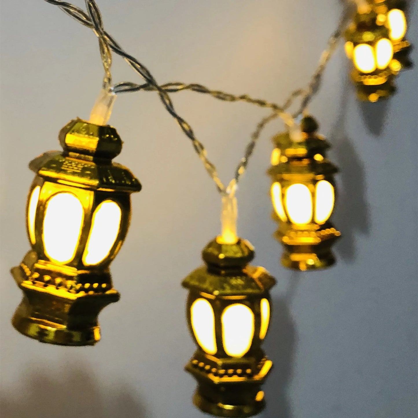 Ramadan Decoration Plastic Lantern Led String Lights