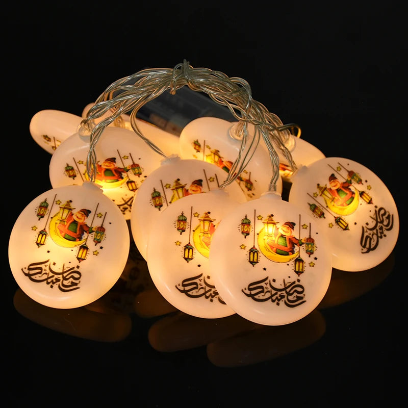 Ramadan Decoration Plastic Lantern Led String Lights