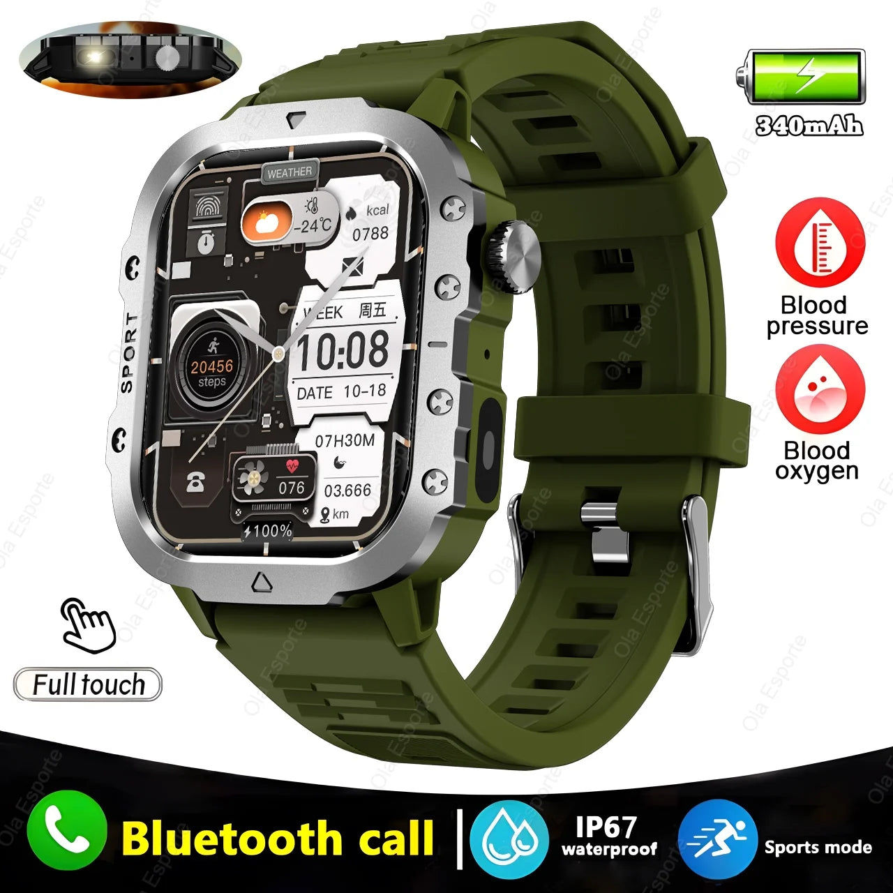 2024 New Outdoor Smart Watch Men For Android / IOS