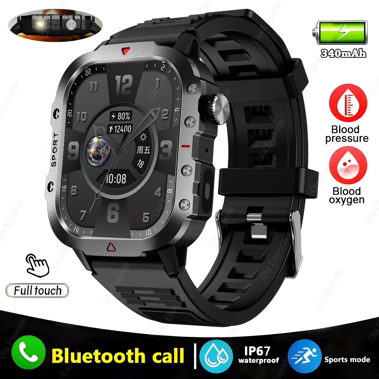 2024 New Outdoor Smart Watch Men For Android / IOS