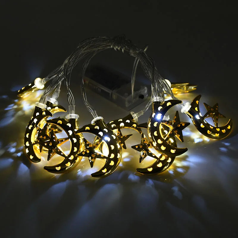 Ramadan Decoration Plastic Lantern Led String Lights