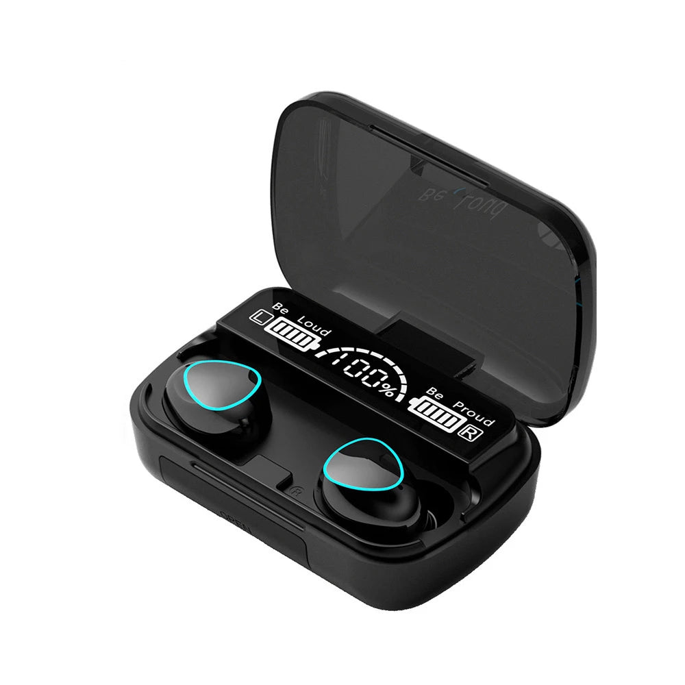 Bluetooth 5.3 Earbuds with Noise Reduction, LED Display, & Phone Charging