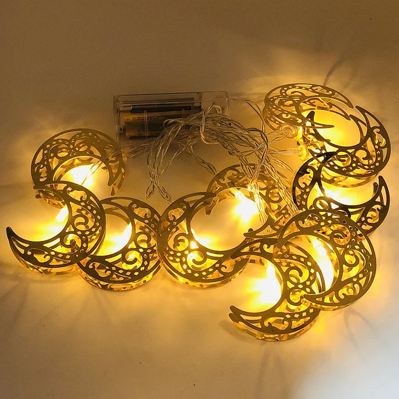 Ramadan Decoration Plastic Lantern Led String Lights