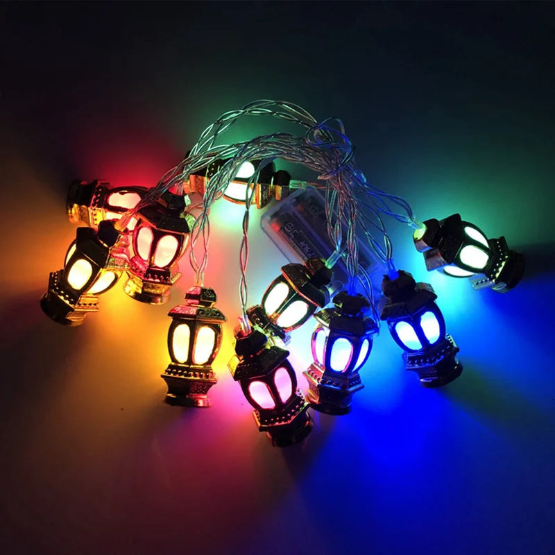 Ramadan Decoration Plastic Lantern Led String Lights