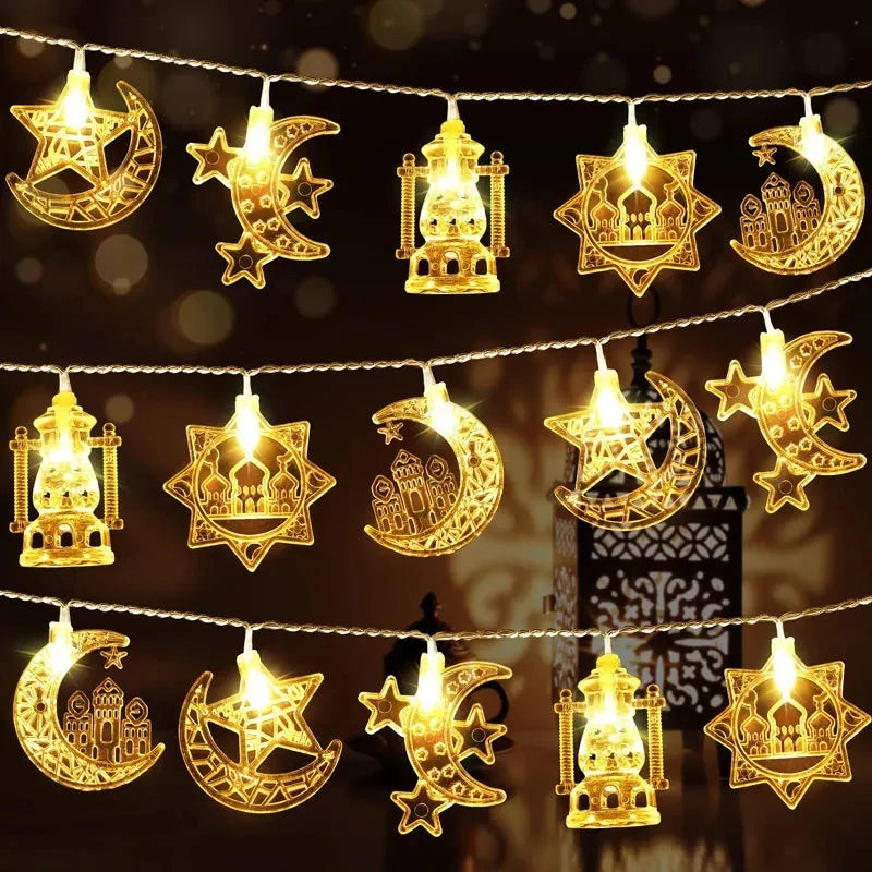 1.5M 10LED EID Mubarak LED String Lights , Ramadan Lights