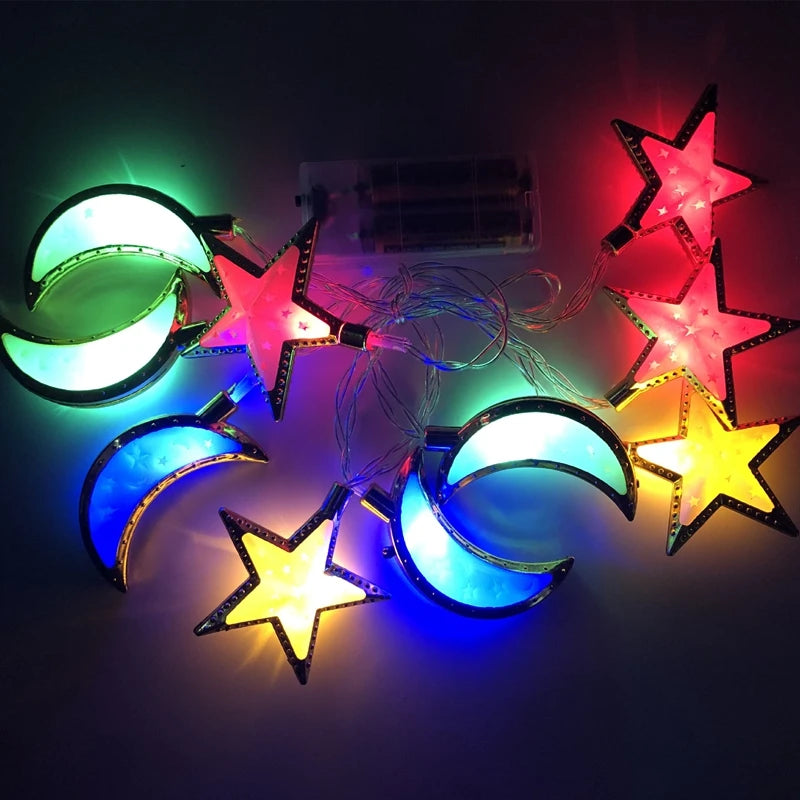 Ramadan Decoration Plastic Lantern Led String Lights